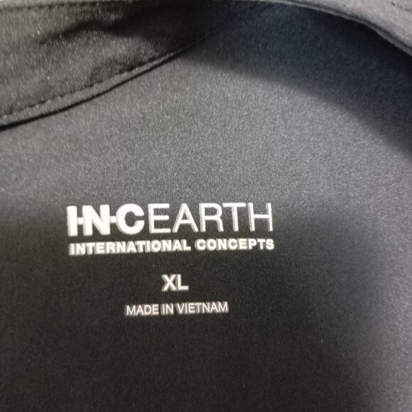 INC International Romper Black Sleeveless Drawstring Waist Button Front Women XL - Picture 2 of 13